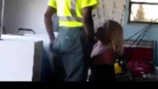 White fucks waist management guy