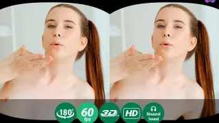 Sunny Honey in Brunette Climbs On The Table To Play With Pussy - TMWVRNet