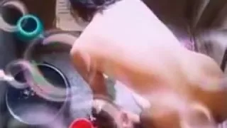 Desi girl bathing