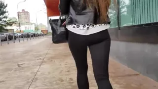 nice girls ass in tight pants