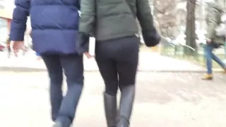 Girl with massive round ass