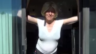 Naughty gigi teasing the neighbors