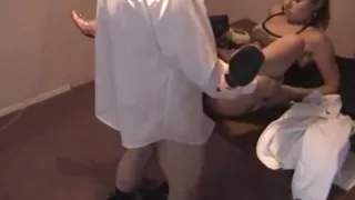 Sexy college girl seduces the boss !