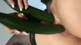 Cucumbers as dildos