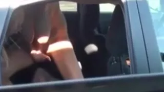 Public car blowjob