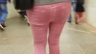 Ass in pink pants