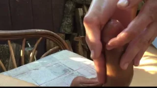 Awesome handjobs on the patio