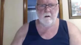 Opa-Show vor der Webcam