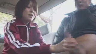 Hottest Japanese whore Non Yazawa in Exotic Car JAV scene