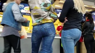 two hot blondes with nice asses