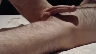 Aneros super-orgasm with a little river of cum