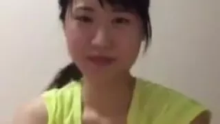 Asian college girl periscope downblouse boobs