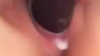 Fucking wet chinese girl masturbates with vegetables