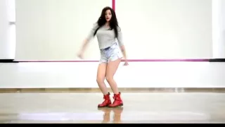 Dancing college girl arch their back