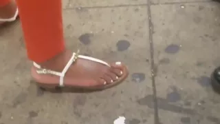 Candid feet in the subway