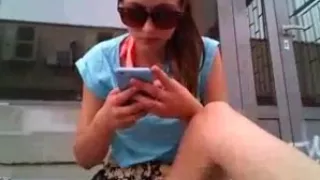 Naked girl in public