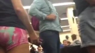 Tight fucking booty shorts. Ass!