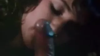 Vintage retro big cock deep throat blowjob cumshot lingerie