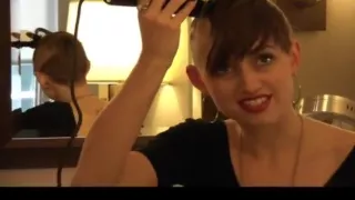 Sexy model shaves her own head bald