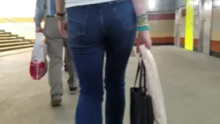 Woman with small tight ass