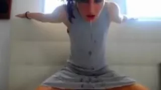 Crazy bitch squirts spit drooling