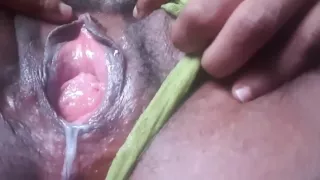 Delicious black pussy dripping juices
