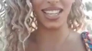 Anastasia giousef teasing at the beach 1