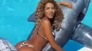 Anastasia giousef on a shark