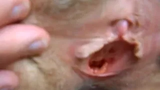 Wife s hairy pussy spreading for cum