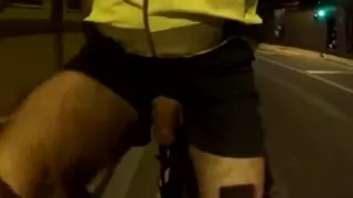 Naked on the street bike 04