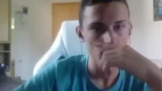 Italian cutie gay fingering his round smooth ass big cock