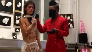 Naked on Stage 156 Naked Performance Sandra Julve