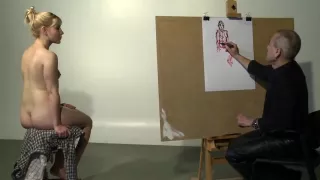 Nude Model Drawing EPISODE Pose 4