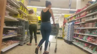 slim chick with nice booty.