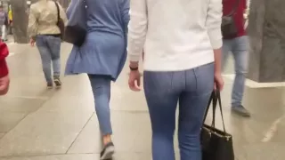 Nice brunette with tight ass