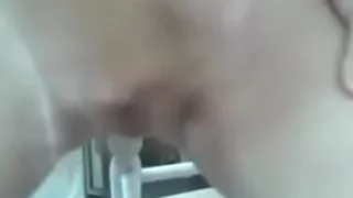 Taking a chair leg deeeep in the ass