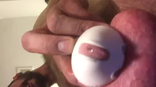 Milking in chastity at the request of my keyholder