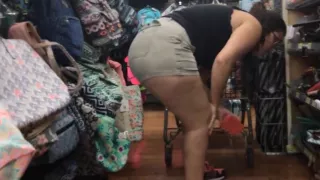 Wide butt bbw latina with ass eating shorts part 2