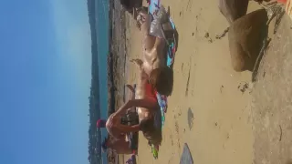Korean girl in nude beach part 3