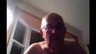 Grandpa show on webcam