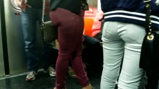 Phat ass spanish mamii on the 6 train with me