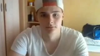 German cute boy with round ass big cock on cam