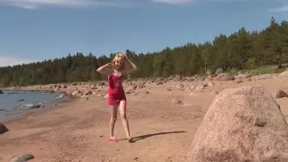 Sofie - naked on the beach