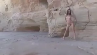 Sandy- college girl on the rocks