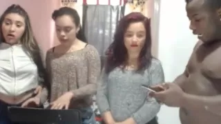 Very lucky bbc facked hot 3 bitches in their big butts