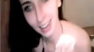 Polish model loves cum on her face