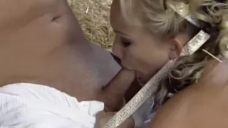 Retro blonde with nice body gets a respectable buttfucking