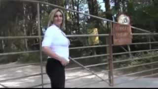 Sam Goes Flashing in Tight Wet-Look Leggings