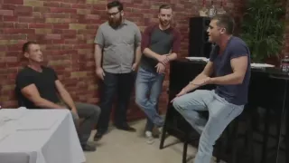 Beautiful Redhead in Gangbang Action