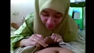 Dirty Arab girl sucking dudes balls,cock,ass